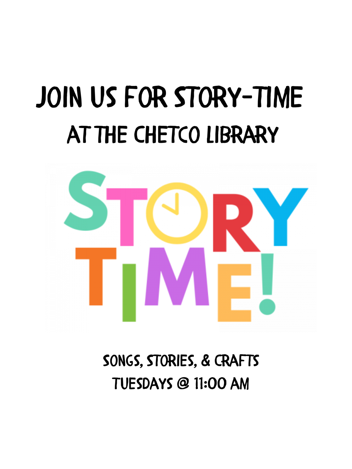 Storytime flyer